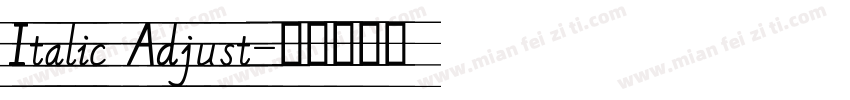 Italic Adjust字体转换
